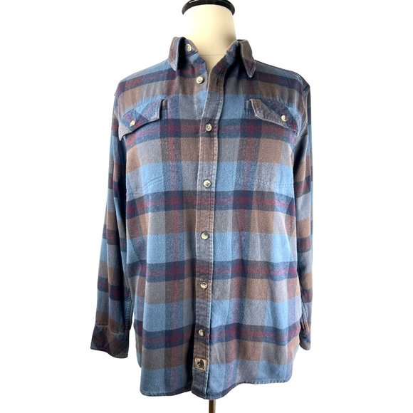 Legendary Whitetails Plaid Flannel Button down Shirt, Men's Size Large - Picture 1 of 15